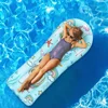 Child Inflatable Pool Mattress Flamingo PVC Air Mattress Swimming Pool Water Floating Bed Swimming Pool Accessories Gift for Kid 4