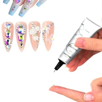 15g Nail Art Rhinestone Glue Gel For Sticky Rhinestones Diamond False Nails Super Adhesive Gems Jewelry Decor UV Nail Polish Gel 1