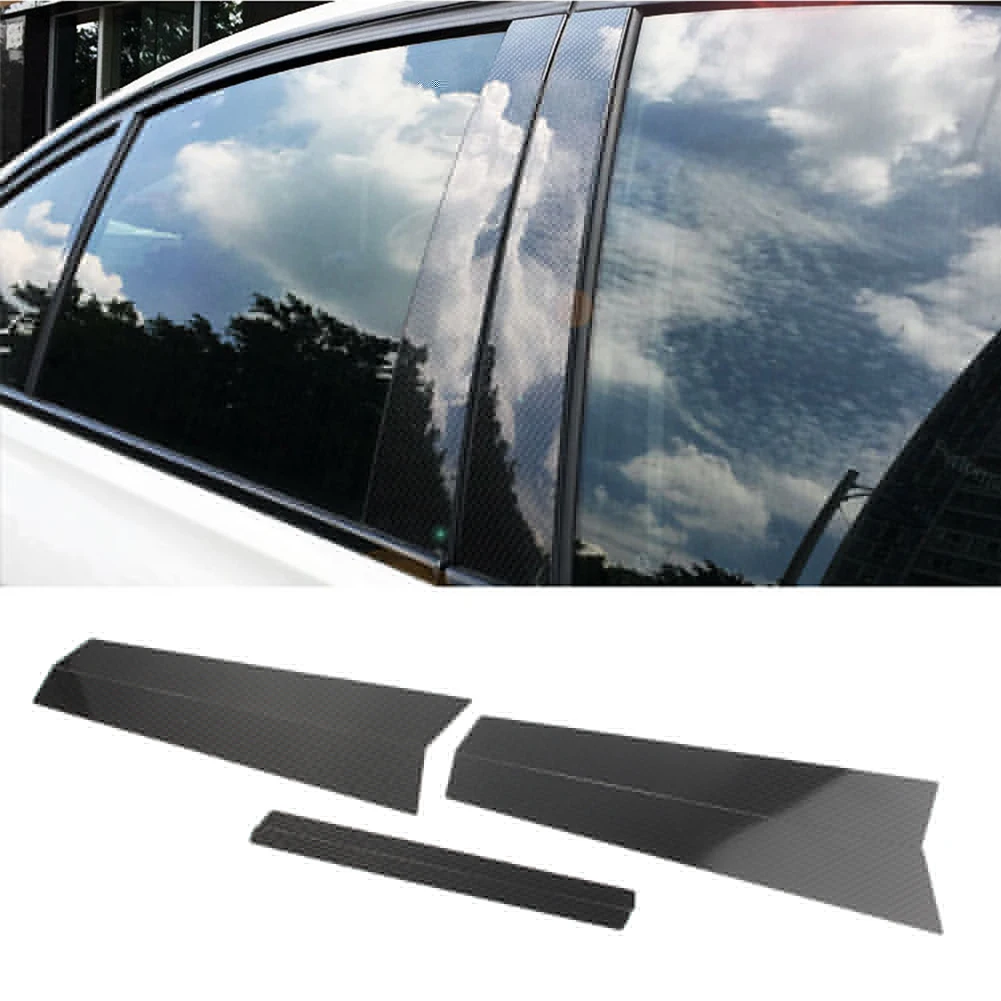 

F30 автомобильное Окно B-Pillar литье крышки Защитная отделка для 2013 2014 2015 2016 2017 2018 BMW 3 серии углеродное волокно Стайлинг