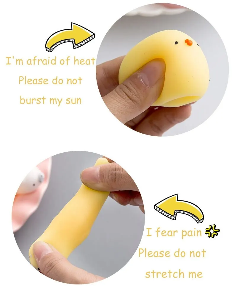 5 Random Pcs Cute Animals Pinch Ball Creative Decompression Toys Student Gifts Cartoon Pattern Small Ball Group