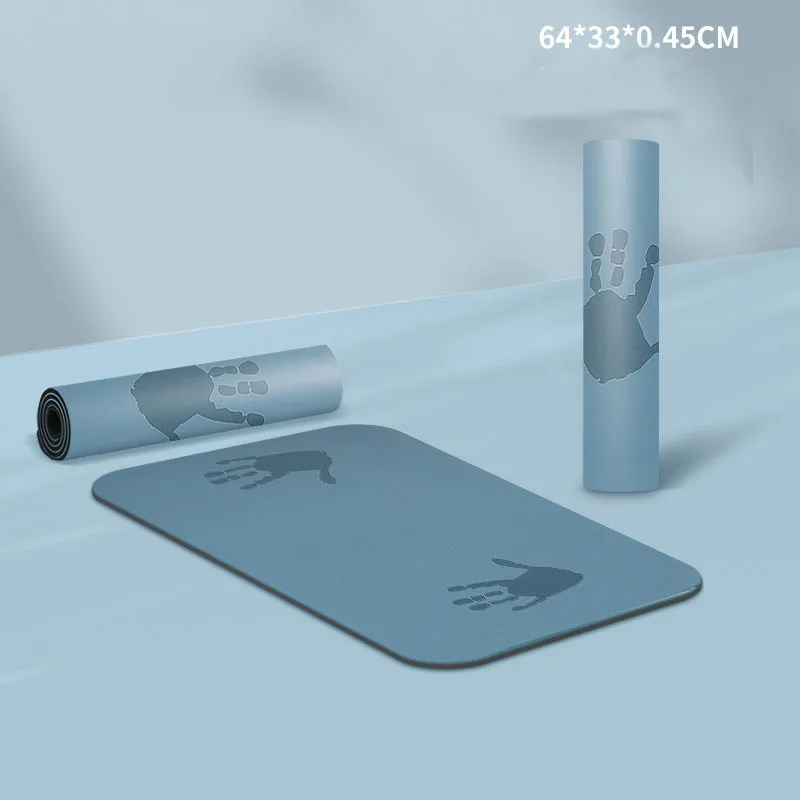 운동용 PU 요가 매트, 미끄럼 방지 스포츠 피트니스 매트, 요가 및 필라테스 체조 매트, 피트니스 장비, 4.5mm 두께, 신제품 