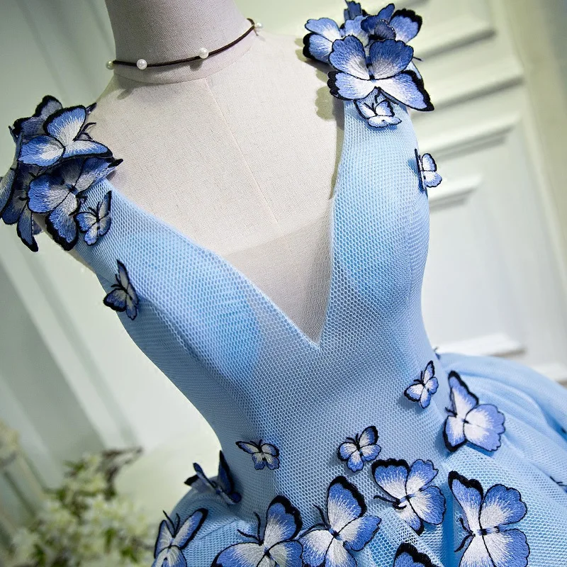 Vestido largo de mariposa con escote en V profundo para mujer, traje Sexy elegante para fiesta de graduación, boda, invitados, cumpleaños, dama de honor, 2022