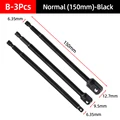 B-3Pcs Black 150mm