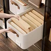 2-pack Large Storage Basket With Shelves, Fabric, Wardrobe Storage Bag And Storage Bin With Handles For Organizing Clothes, Deco 1