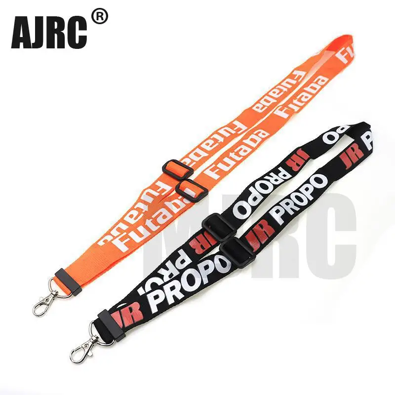 Correa de cordón ajustable, piezas de control remoto para JR PRO Propo transmisor de control remoto FPV, Futaba, Naranja, Negro, 14cm