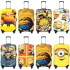 Custom Minions Anime Suitcase Cover Practical Cruise Trip Protector Luggage Accesories Flight 1