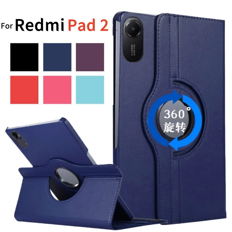 Para Redmi Pad 2 funda con soporte giratorio de 360 grados Coque para Coque Xiaomi Redmi Pad 2 2025 funda de 11 pulgadas