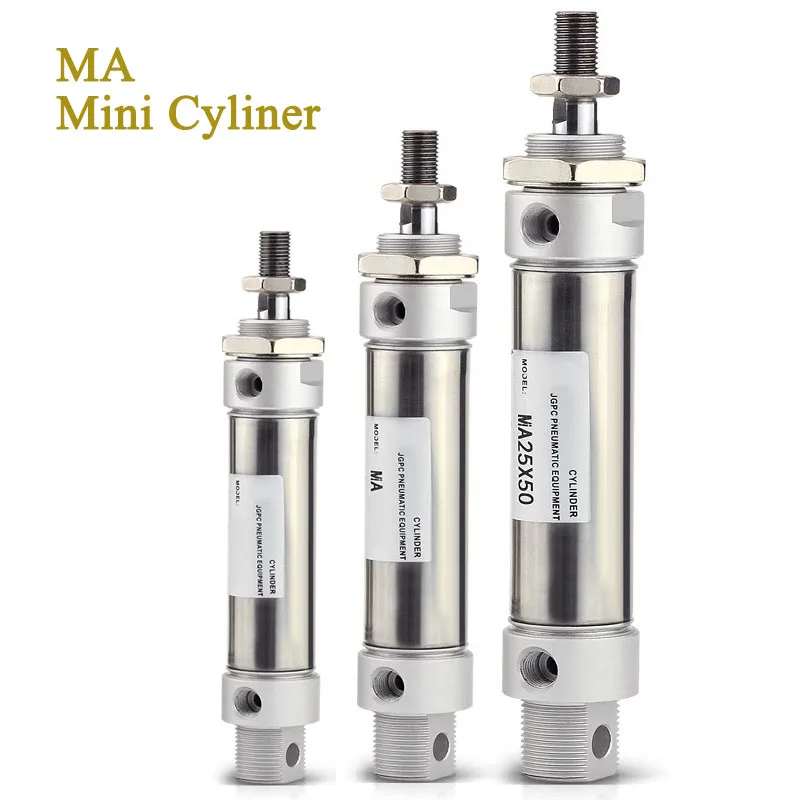 Cilindro Pneumatico In Alluminio Heschen - Alesaggio 40mm, Corsa 10mm | Doppio Effetto