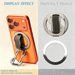 Magnetic Foldable Phone Holder with 360° Rotation (Sliver)