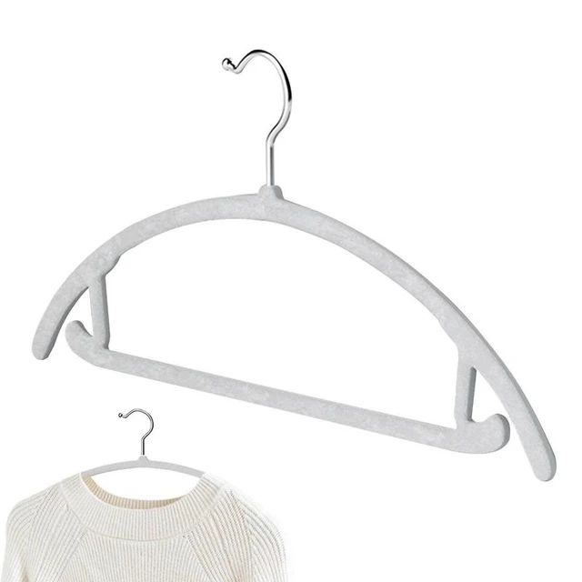 Honey-Can-Do Black Set of 5 Collapsible Hangers and 50 Velvet Non-Slip Hangers