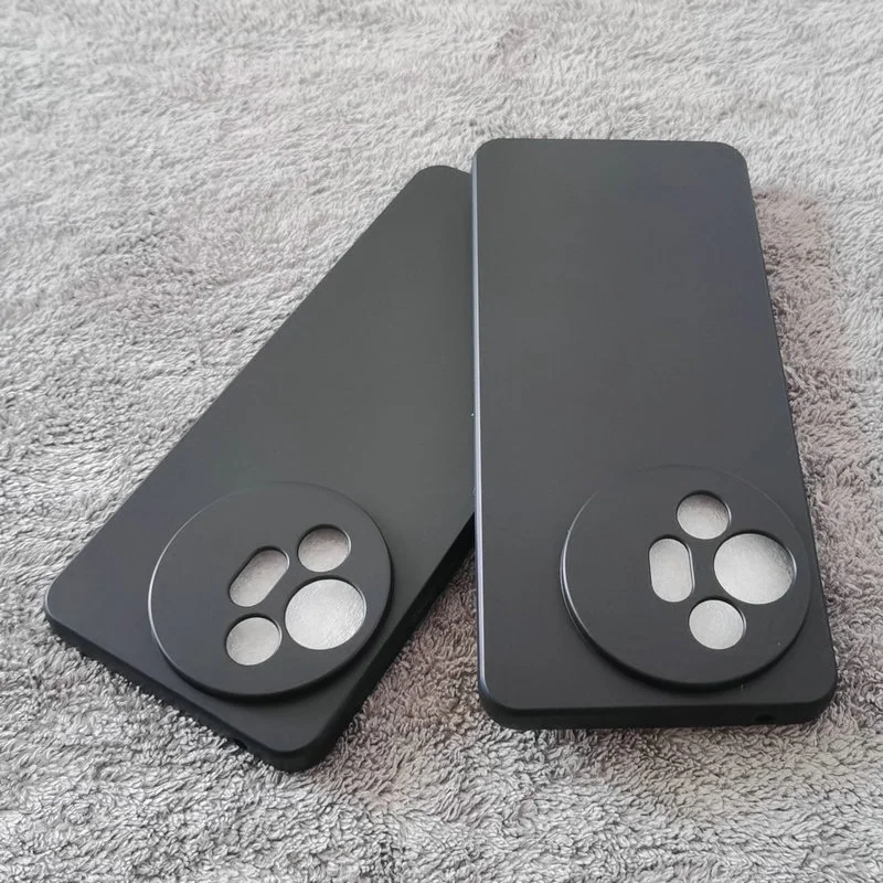 Sleek Black Slim Matte Silicone Back Cover TPU Soft Case