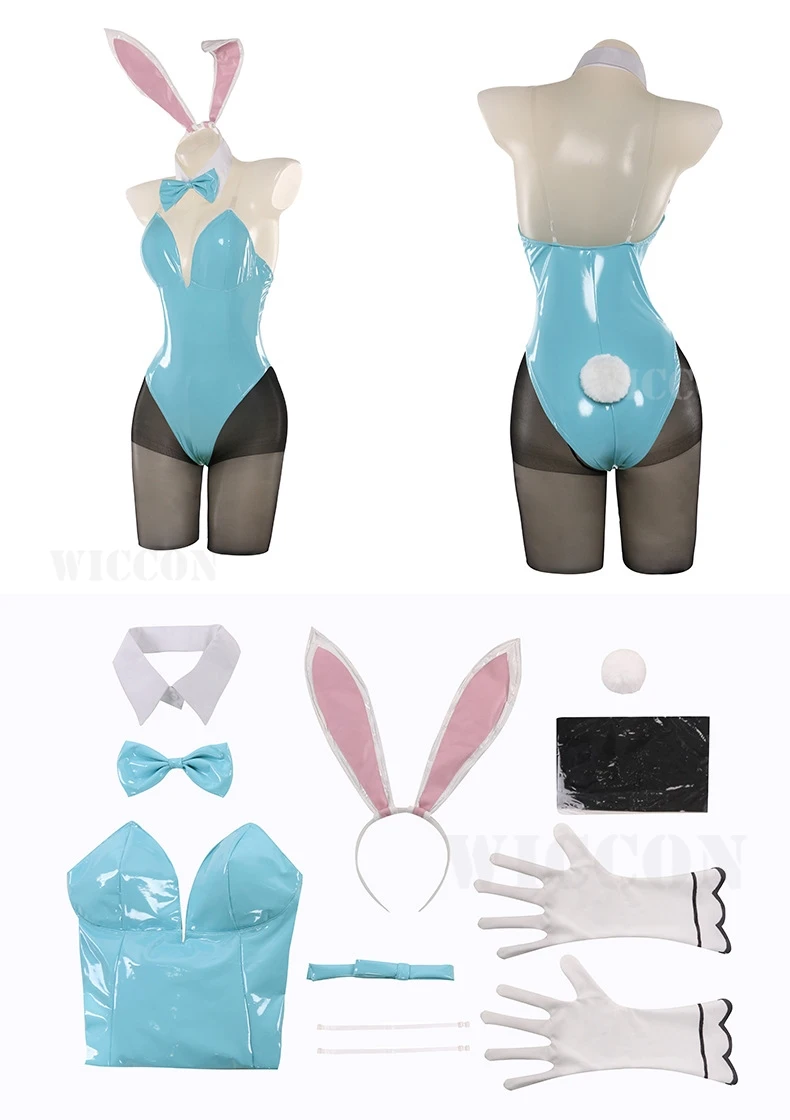 Anime Blue Archive Cosplay Leder Bodysuit Toki Bunny Girl Jumpsuit Halloween Kleidung 16 S3088e71d048d4f718a73333ff8767f56C