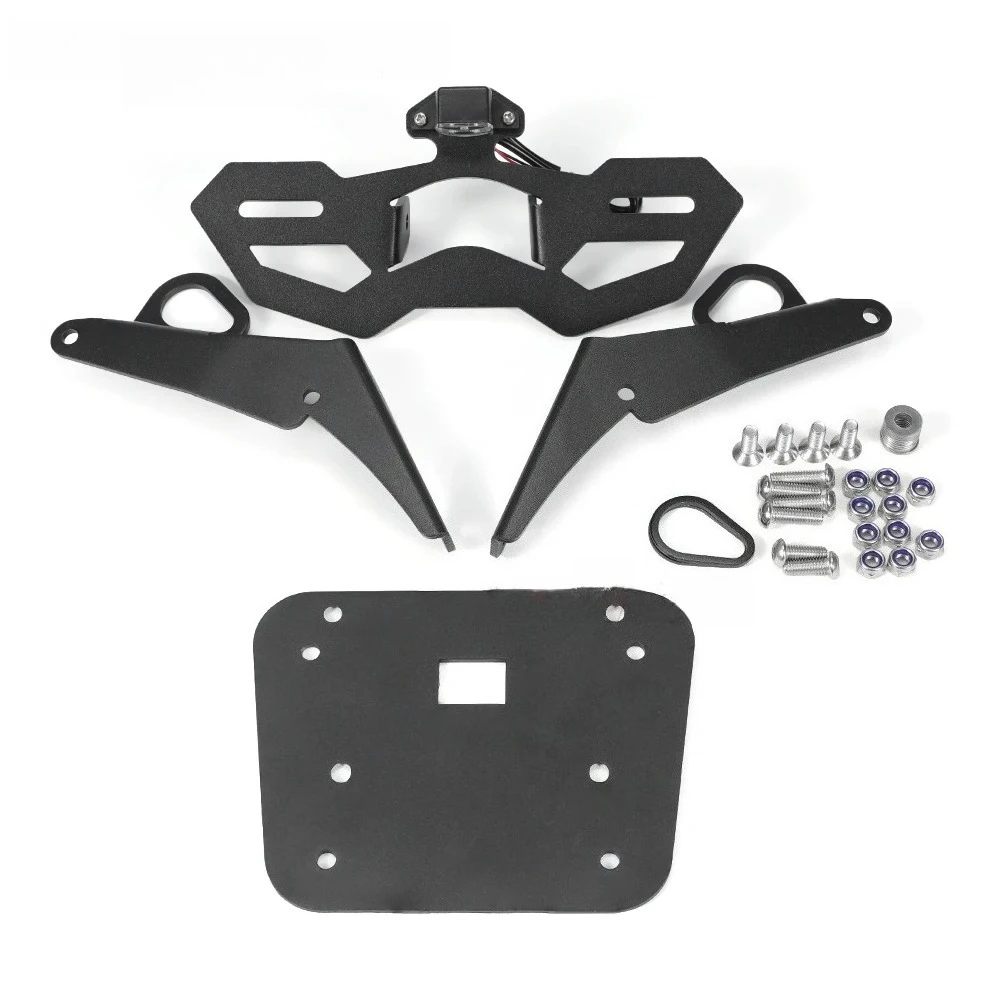 야마하 YZF R3 R25 MT25 MT03용 MT 03 R3 LED 라이트 번호판 홀더, 조절 가능한 펜더 제거기, MT03 오토바이 액세서리