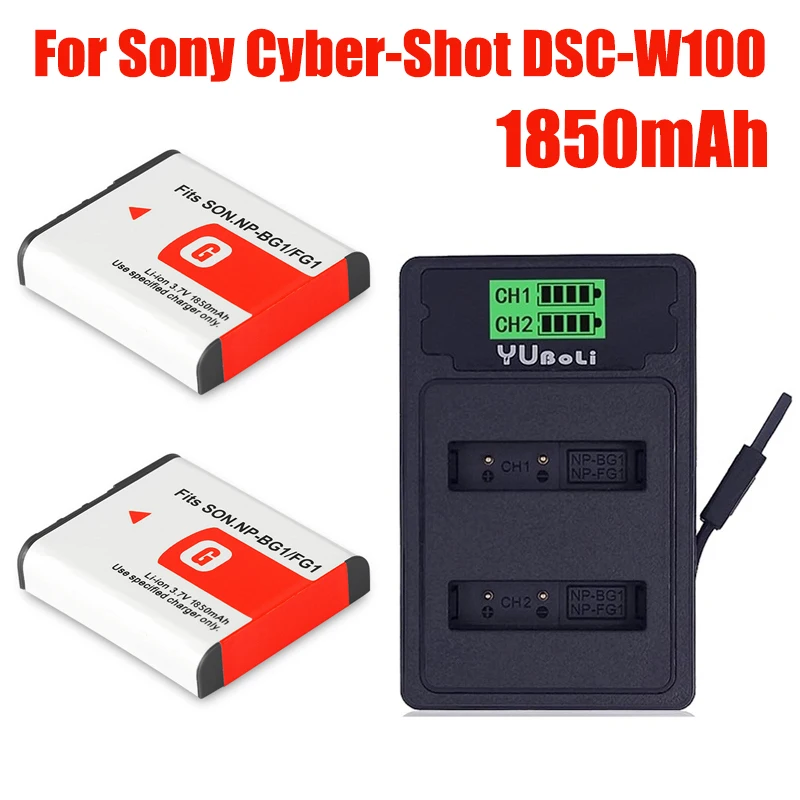 Np-Bg1 Batteria Per Sony Cyber-Shot Dsc-W100 Dsc-Wx1 Dsc-H50 Dsc-H55 Dsc-H3 Dsc-H7 Dsc-H9 Dsc-H10 Dsc-H20 Np Fg1 Npbg1