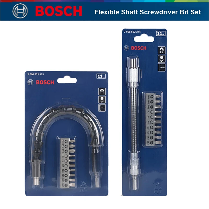 

Bosch Professional Screwdriver Bit Flexible Shaft 11Pcs Kit 200mm 300mm