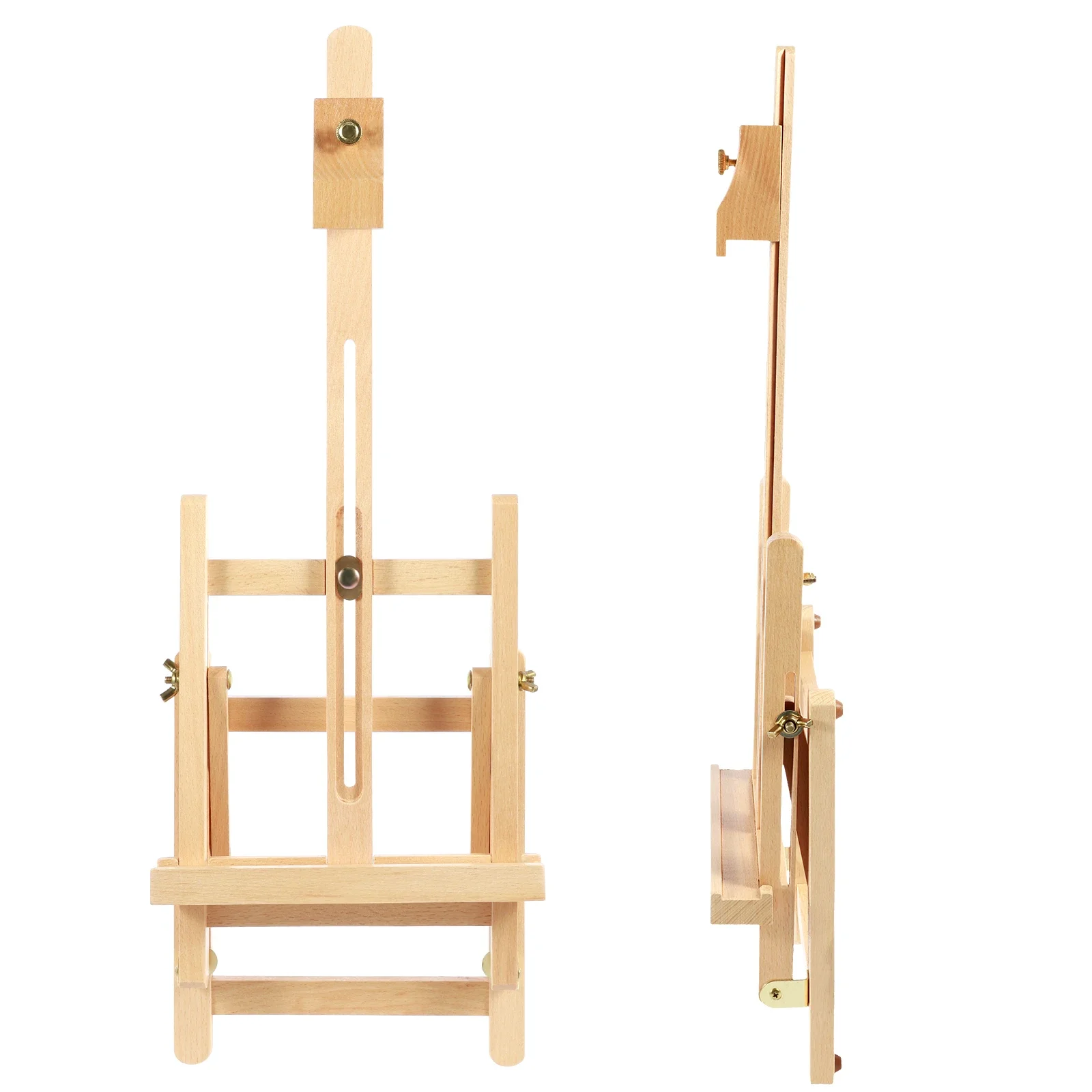 Desktop Art Easel Foldable Tabletop Easel Stand Height and Angle Adjustable Wooden Small Portable Mini Desktop for