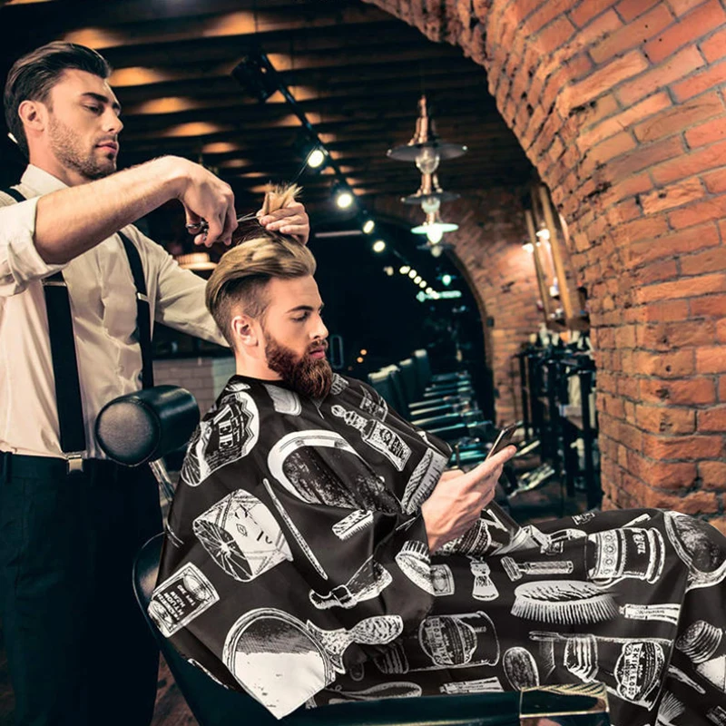 전문 헤어 커팅 앞치마 논스틱 미용실 바버 케이프 헤어 커팅 방수 천 헤어 염색 앞치마 바버 도구