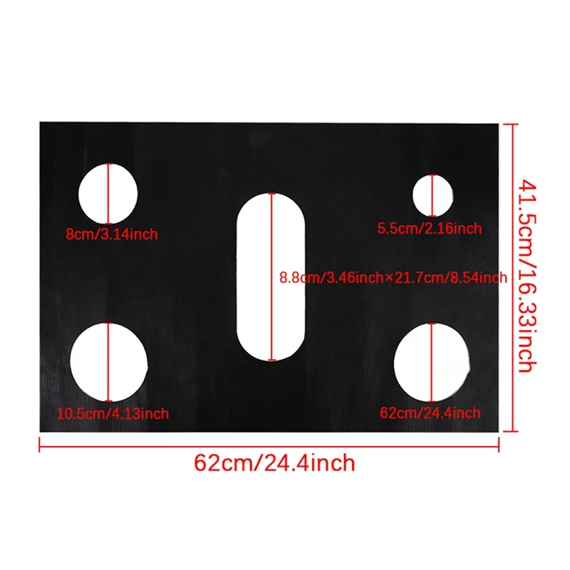 

Gas Anti-oil Protector Stove Pad Cleaning Stovetop Cover Mat Thickness Burner Cooktop 0.2mm Furnace Cooker 5-hole