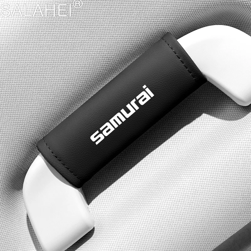 Per Suzuki Samurai Leather Car Roof Bracciolo Pull Protection Cover Guanti Maniglia Della Porta Accessori Antiscivolo Per La Decorazione D'Interni Mus