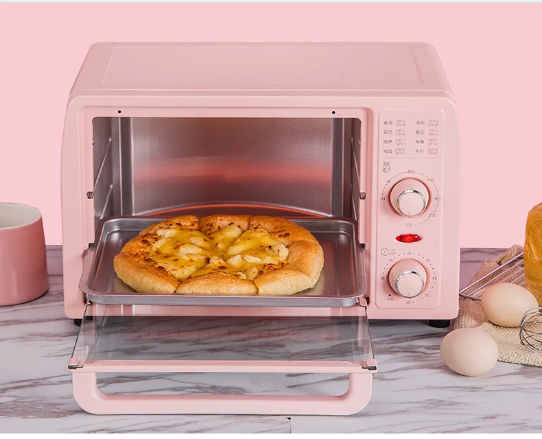 Multifunctional Electric Oven Cute Mini Small Oven Light Pink Toaster Oven  Electric Oven for Baking Bread Baking Ovens - AliExpress