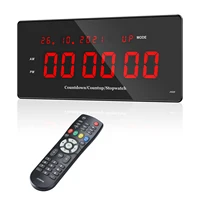 Gym Timer Interval Workout Clock for Home Garage Ultra-Clear 2" LED Digit with Remote 14.17"x 6.18" Count Down/Up Fitness Timer 1