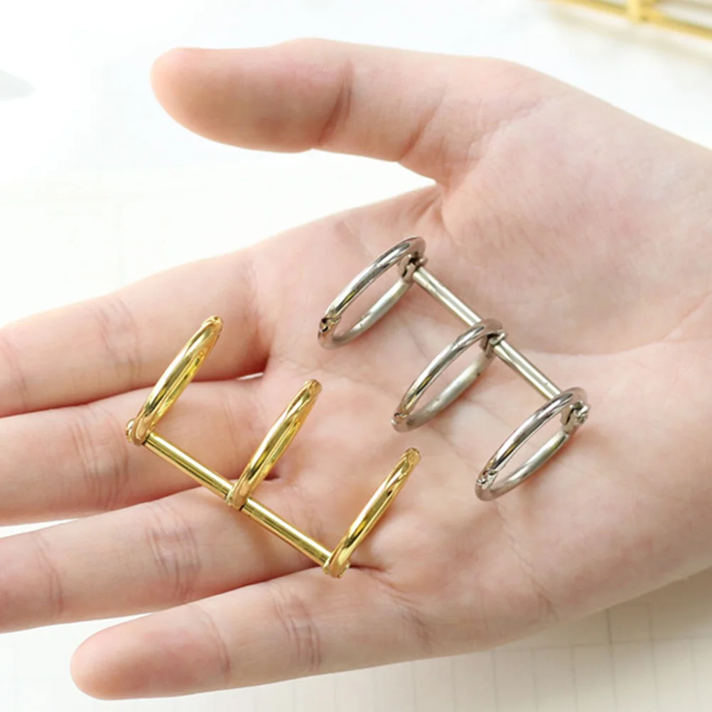 Metal Loose Leaf Binder Rings 6 Pcs Office Binding Supplies DIY Book Rings