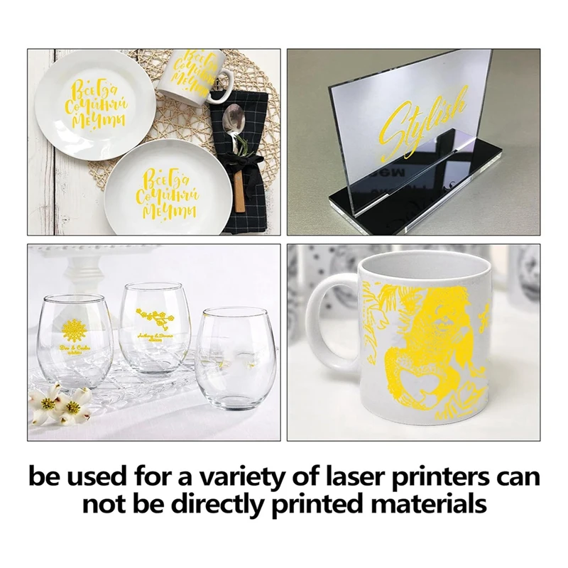  4 Pieces Laser Engraving Marking Paper 39x27CM