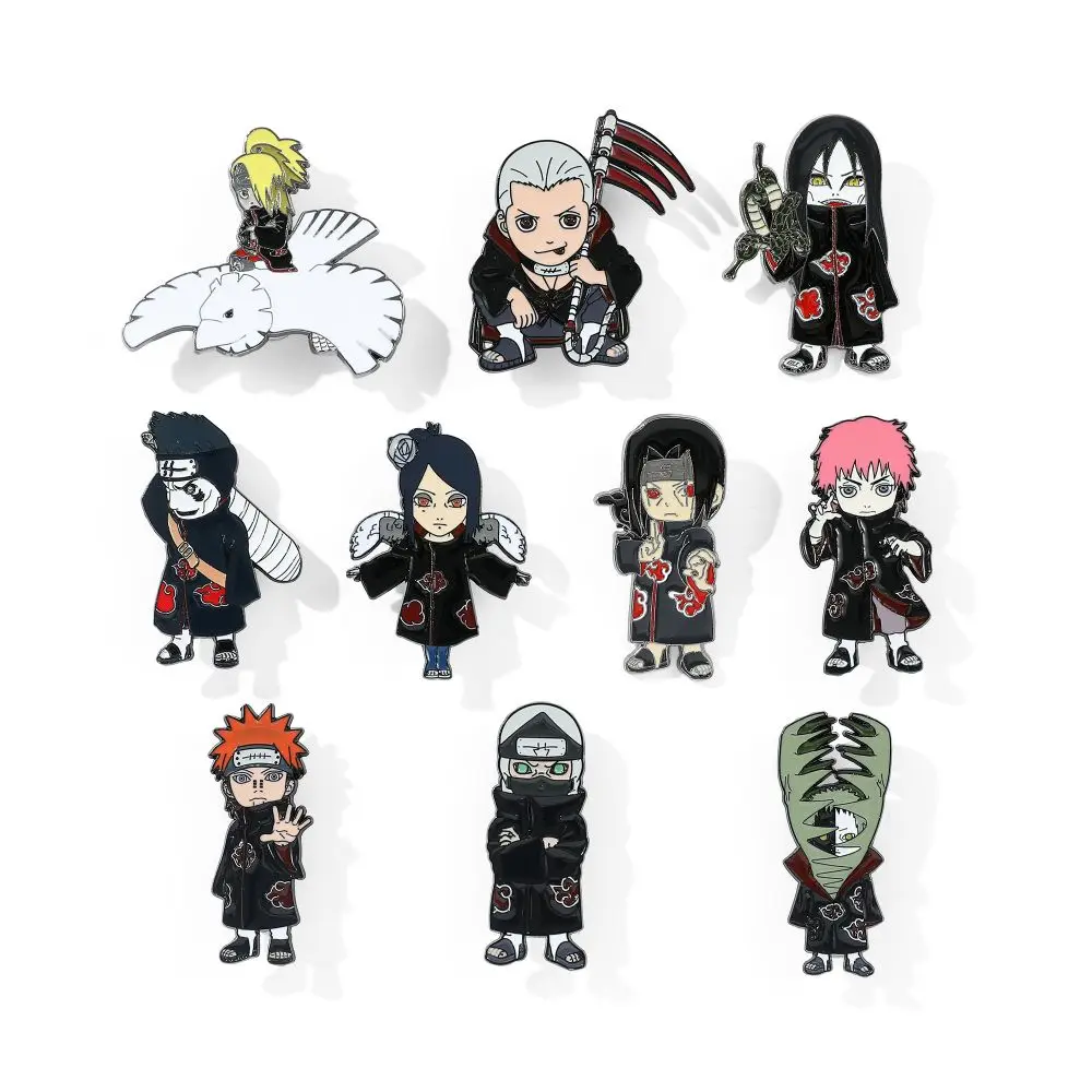 Metal Brooch 3/4/10 Pcs Cartoon blood anime characters creative personality Decoration backpack clothing accessories