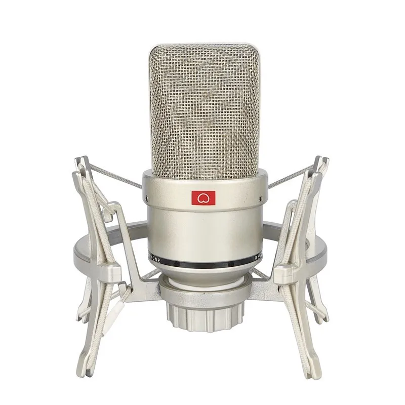 Metal Professional Condenser Microphone Large Diaphragm Studio Microphone For Computer Gaming Recording Singing Podcast YouTube