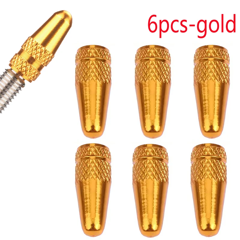 Set of CNC Aluminum Ultralight Bike Valve Stem Dust Covers (6/12 Pieces)
