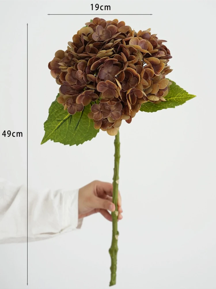 Elegant Blue Real-Touch Hydrangea Bouquet