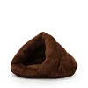 S308a51ecc25648b0912395027f223095o.jpg Autumn and Winter soft plush pet bed and pet bed Winter warm and cold plush comforter nest Shell cat nest semi-enclosed cat nest