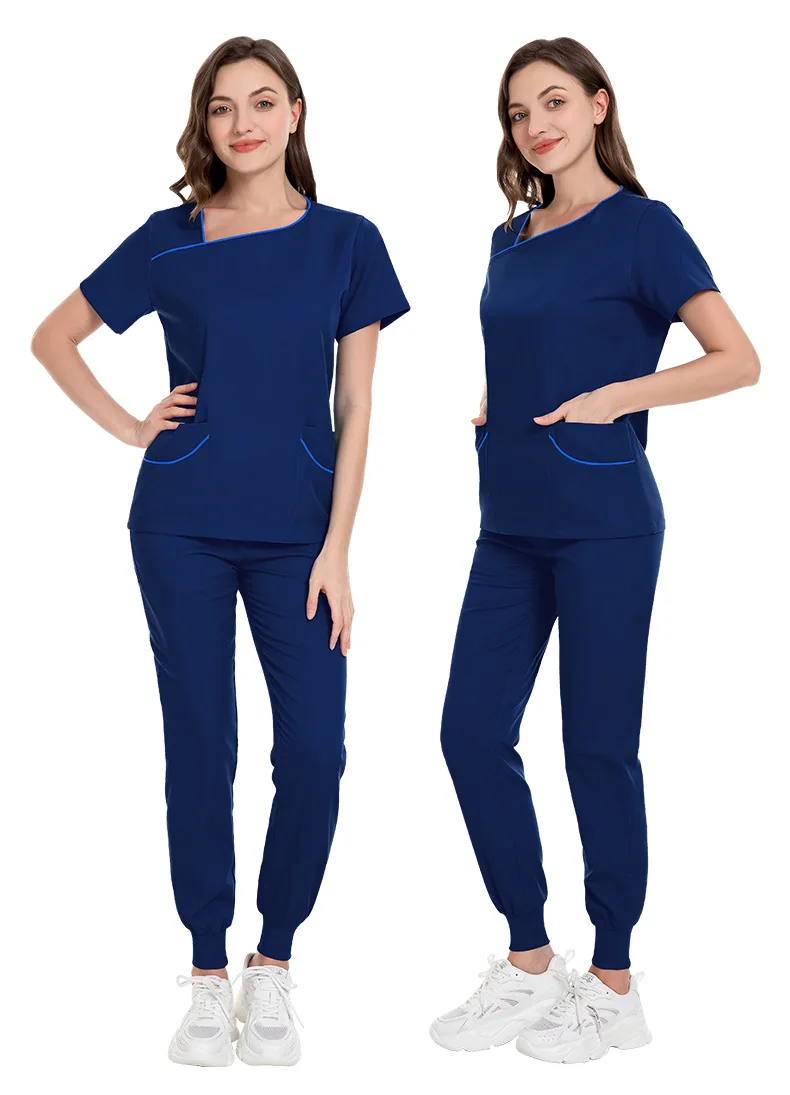 Slim Fit Medical Uniforms Women Quick Dry Scrubs Sets Nurses Accessories Hospital Dental Clinic Beauty Salon Workwear Clothes