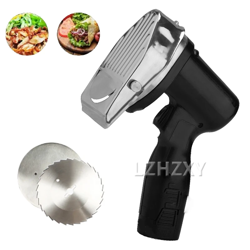 Affettatrice Elettrica Per Kebab Coltello Per Doner Taglierina Per Tacchino Macchina Per Tagliare Carne Arrosto Portatile Coltello Giroscopico 16.8V 8