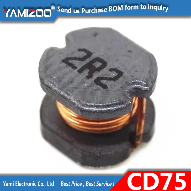 Assorted Pack of 10 SMD Power Inductors - Various Inductance Values