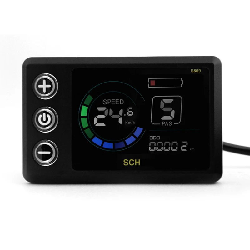 Display LCD 24V-60V S866 Para Scooter Elétrica De Bicicleta (Plugue SM