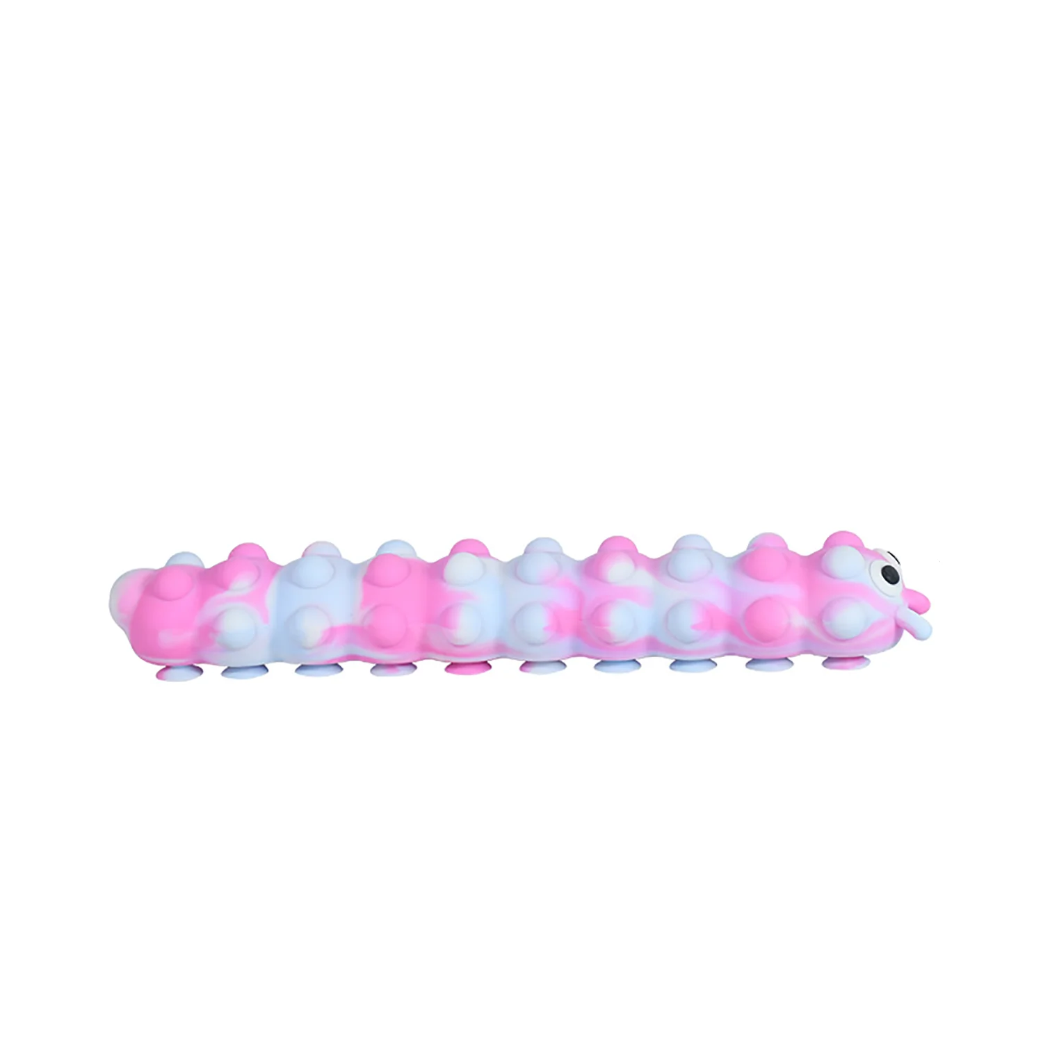 Children's cartoon puzzle caterpillar toy, bubble decompression silicone magic suction cup caterpillar, soothing body and mind 5