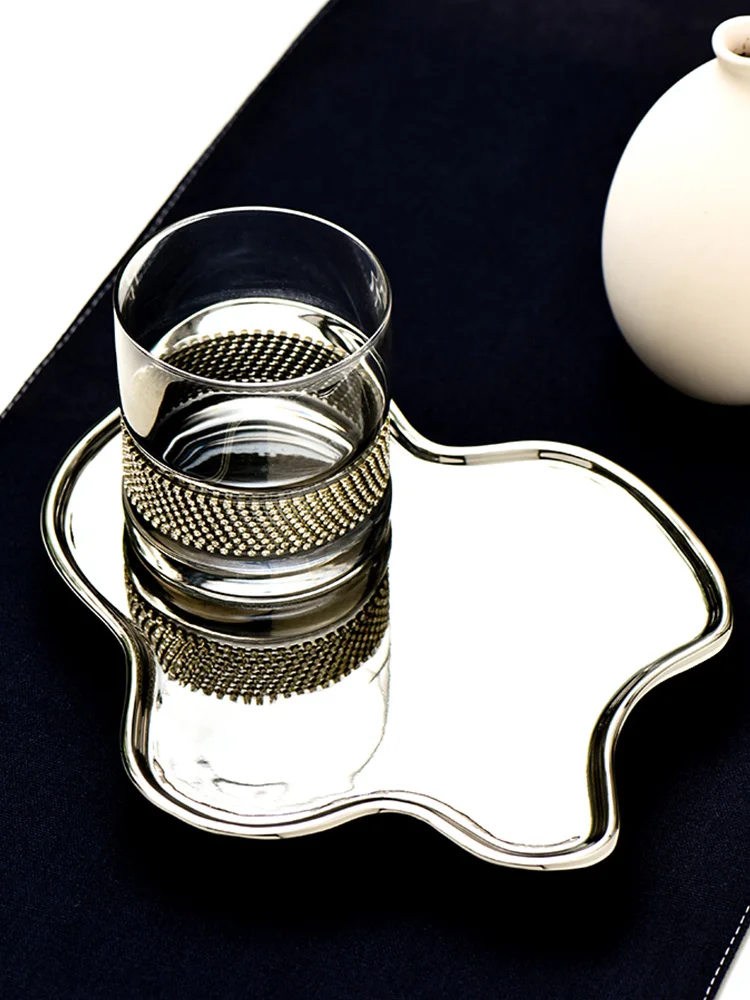 Bathroom Organizer Home Decor Tray Light Luxury Ceramic Jewelry Dish Unique Cloud Storage Trinket Lipstick Holder Snacks Tray 6