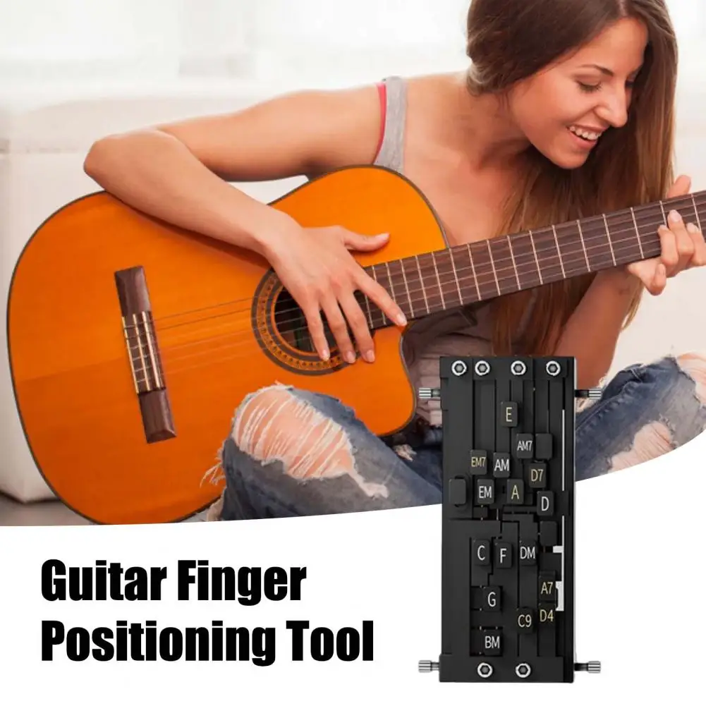Guitar Aid Tool Acoustic Guitar Learning Accessory Aid Chords Trainer Assisted Learning System Beginners Adults guitar learning tool