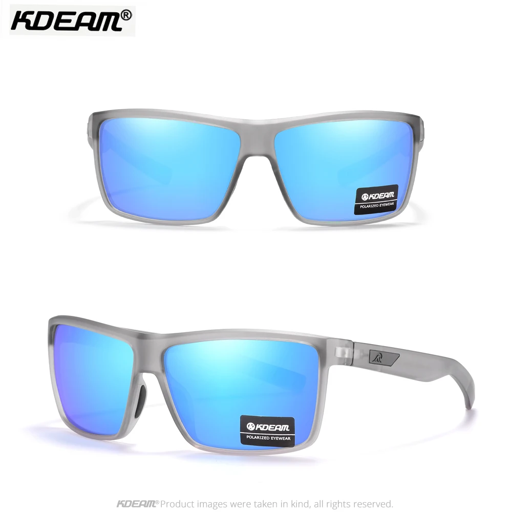 

2023 New Fashion KDEAM Classic Square Polarized Sunglasses 3D Brand Logo Trend Designer Men Outdoor Driving Sport Eyewear
