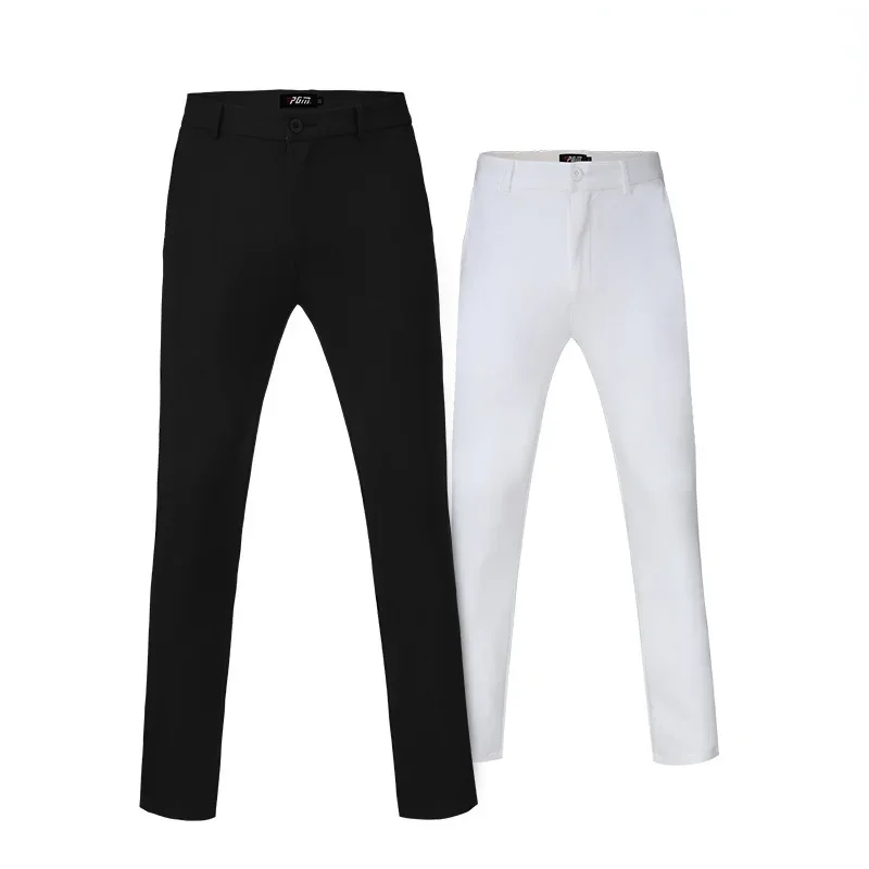 Golf Tennis Men's Long Slim Trousers Spring Autumn High Elastic Sports Wear-resistant Shorts Comfortable Soft Dry KUZ052 golf sports trousers
