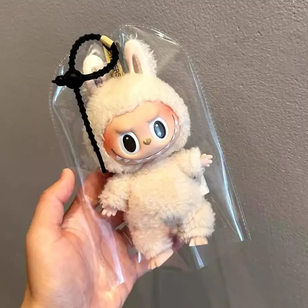 4 Sacchetti Trasparenti Per Figure Con Portachiavi - Custodia Per Bambole E Oggetti Da Collezione - Con Cerniera E Pompon - Espositore Portatile Per Borsa O Zaino