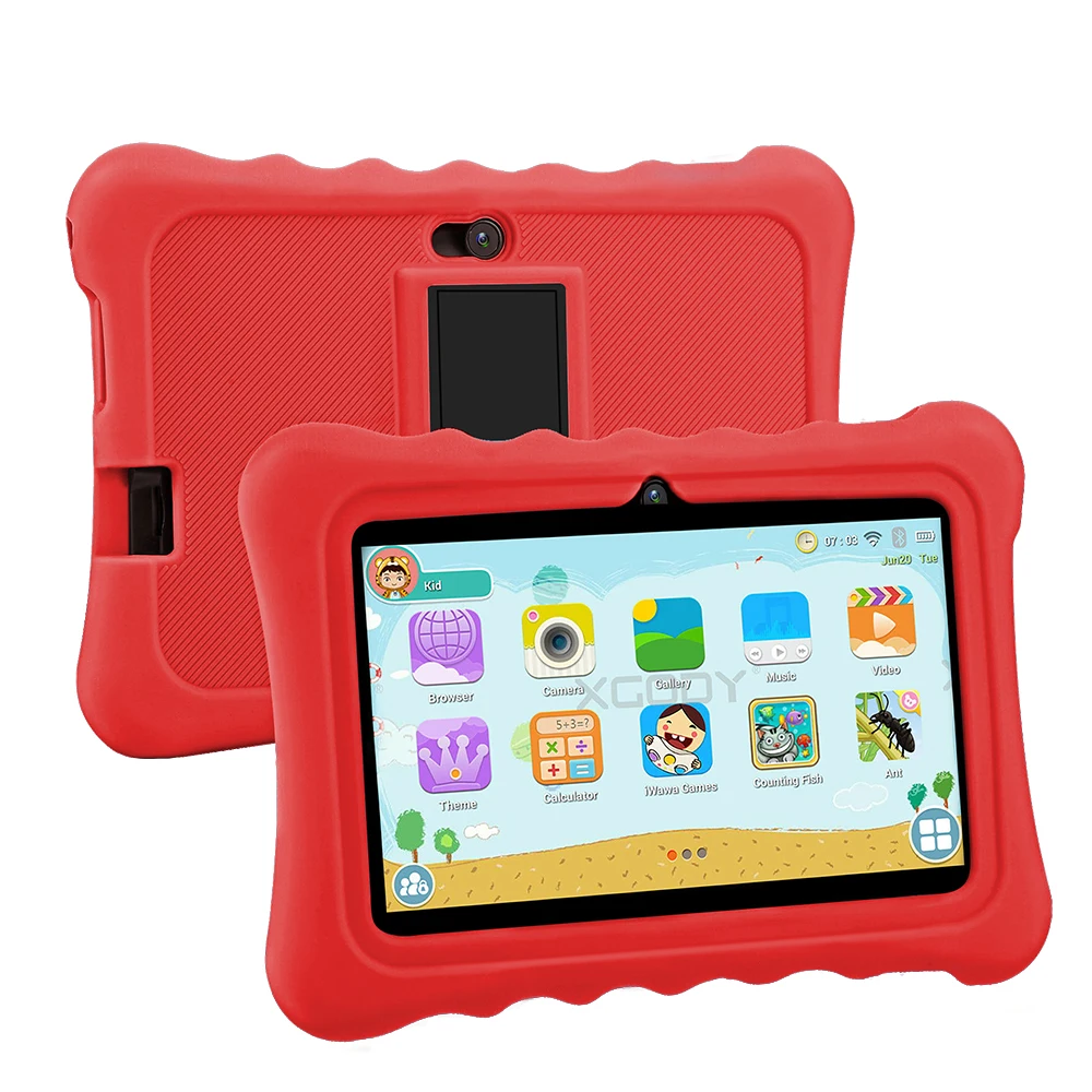 어린이 태블릿 PC, 쿼드 코어, 4 GB RAM, 64 GB ROM, 안드로이드 9.0, 어린이 교육, 어린이 학습 태블릿, 7 인치