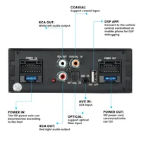 Audio DSP Digital Processor 4x50W High Power Amplifier for Honda KIA Toyota Android Car Radio Sound Upgrade Subwoofer APP Adjust 3