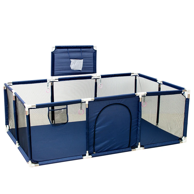 IMBABY Baby Playpen Large Baby Playground Cartoon Playpen for Machine Washable Games Fence Ball Pool Safety Barries for Kid