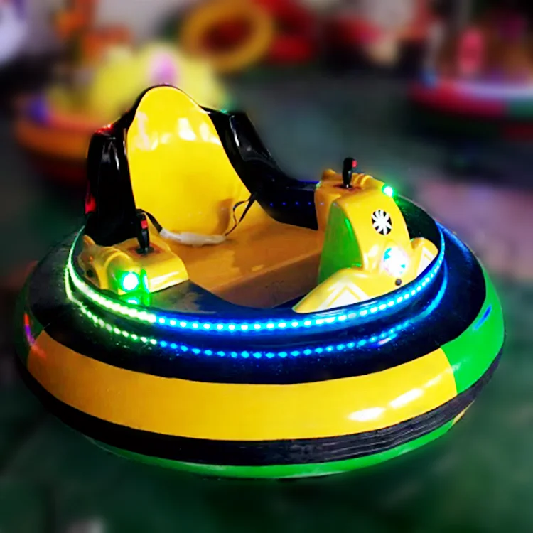 Fairground Spinning Car Street Legal Electric Bumper Car Laser Music Colorful Inflatable Bumper for Sale