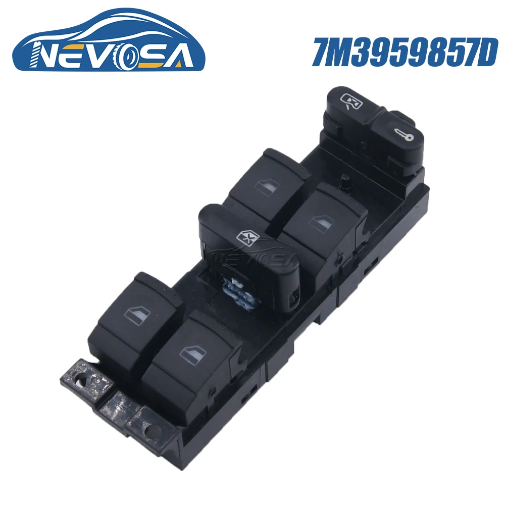Nevosa 7M3959857D Per Vw Sharan 2004 2005 2010 Seat Alhambra Electric Master Power Window Control Lifter Switch Pulsante In Vetro Per Auto