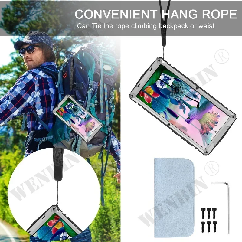 Luxury Case For Samsung S24 S23 S22 S20 Ultra Plus Z Fold 4 Z Flip 4 Rugged Armor 360 Full Phone Metal Aluminum Shockproof Cover