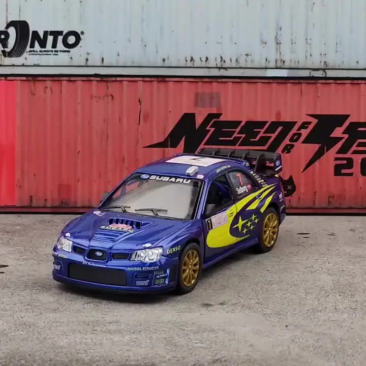KiNSMART Toy Car Model 1/36 Subaru Impreza WRC Racing Rally