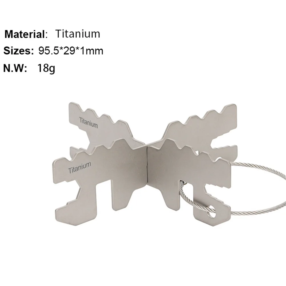Light Cross Stand Stove Rack Pot Support Titanium Camping Supplies Cooking Bracket Efficiently Burn Multi-fuel High Quality